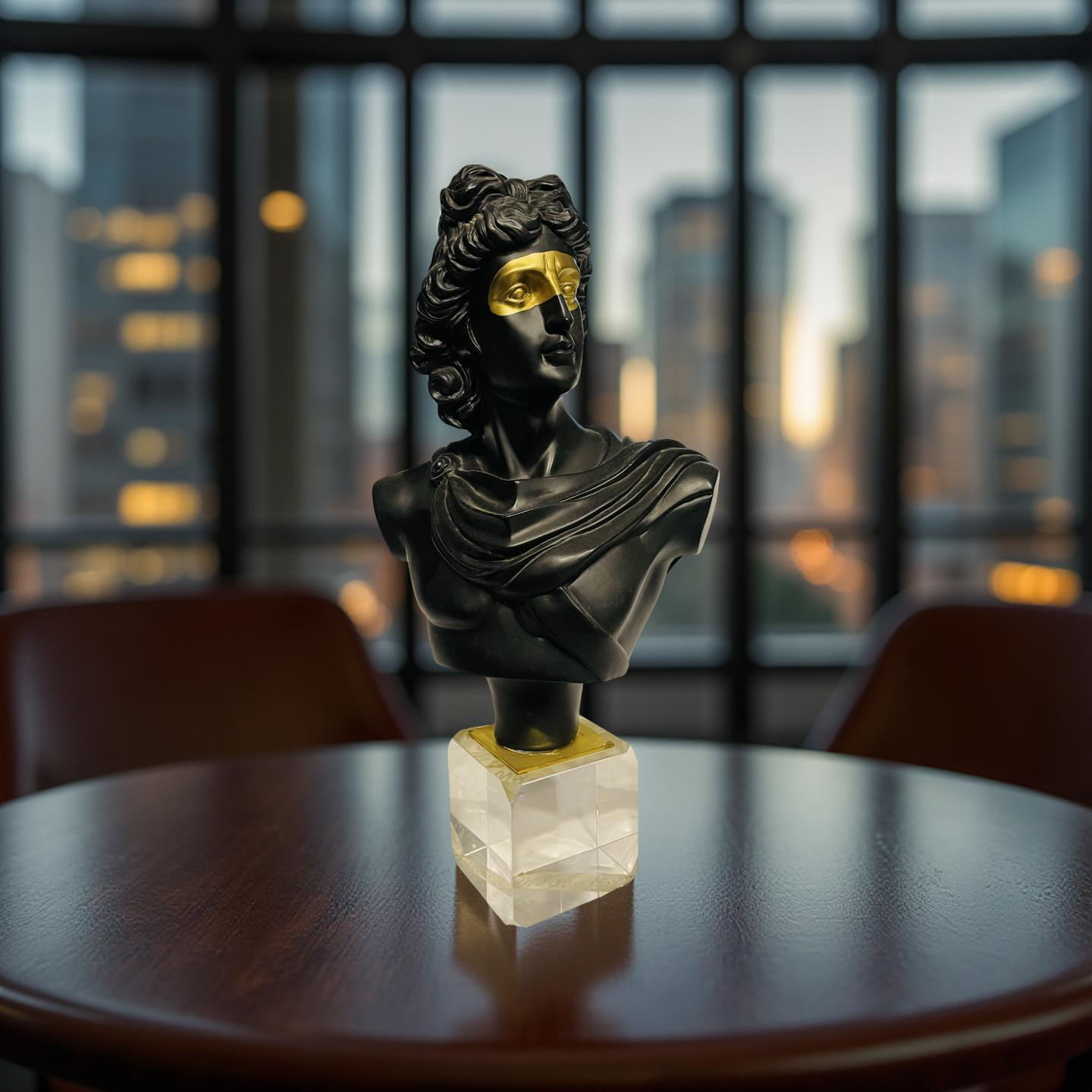 ⚜️ Golden Masked Apollo Bust