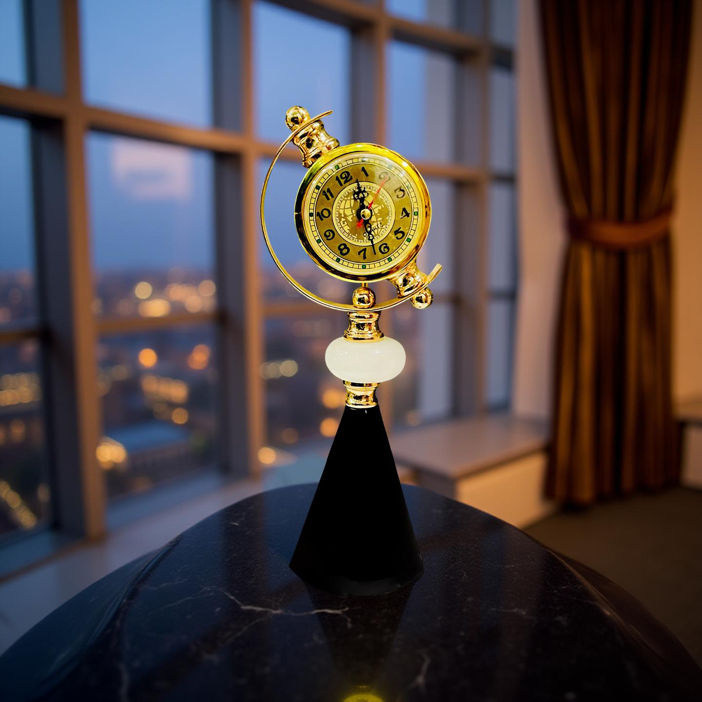 Golden Globe Desk Clock