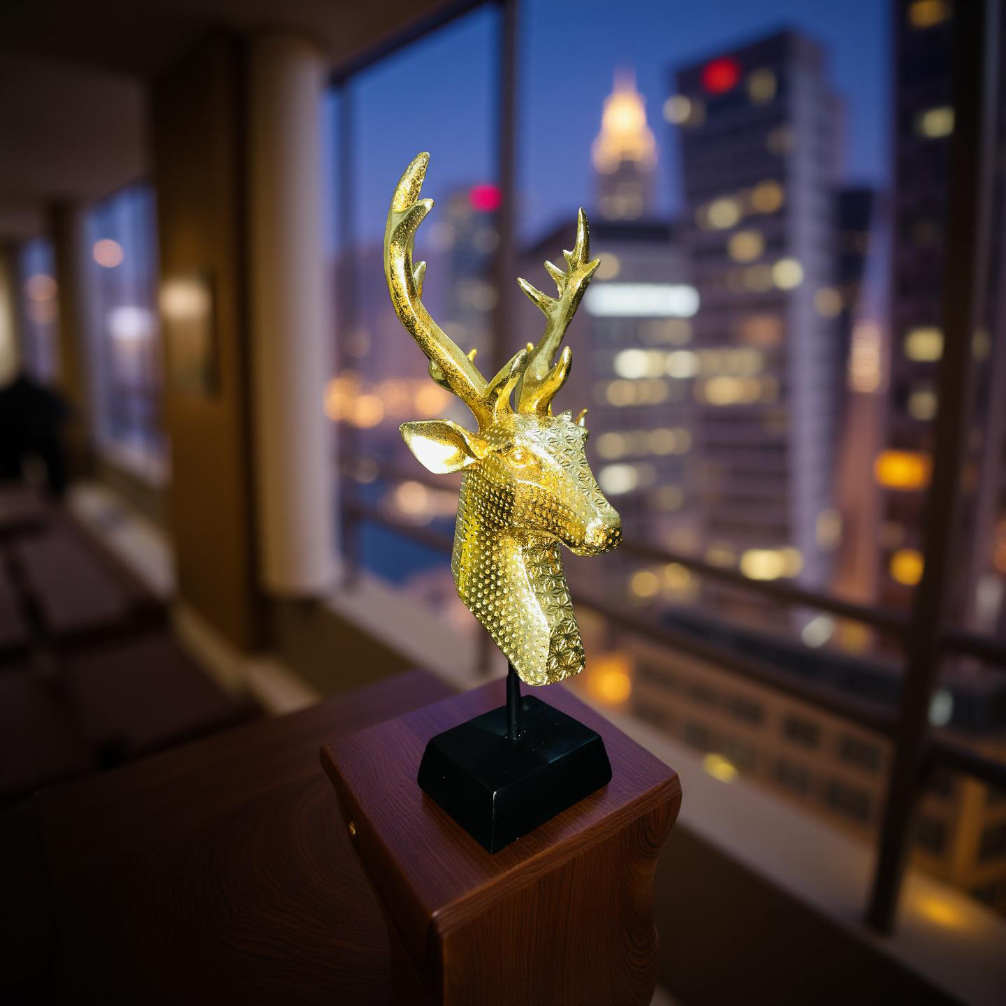 Golden Stag Resin Bust