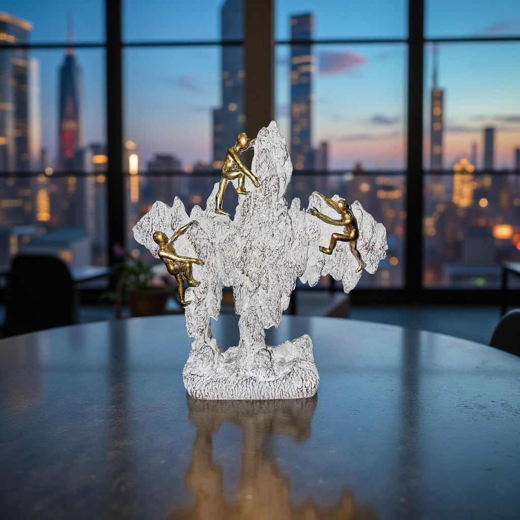 Golden Climbers on Rock