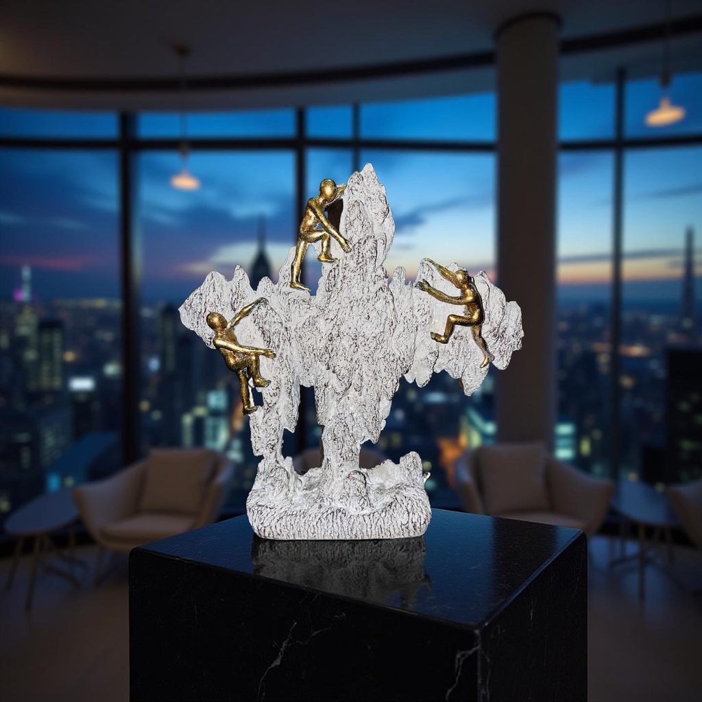 Golden Climbers on Rock