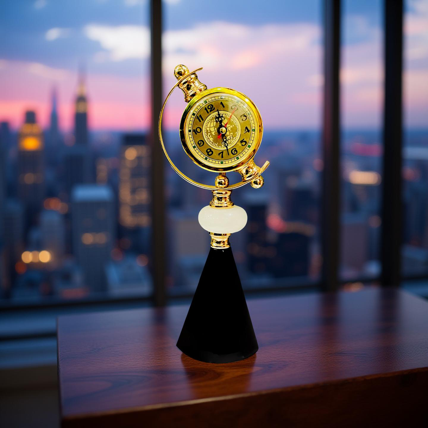 Golden Globe Desk Clock