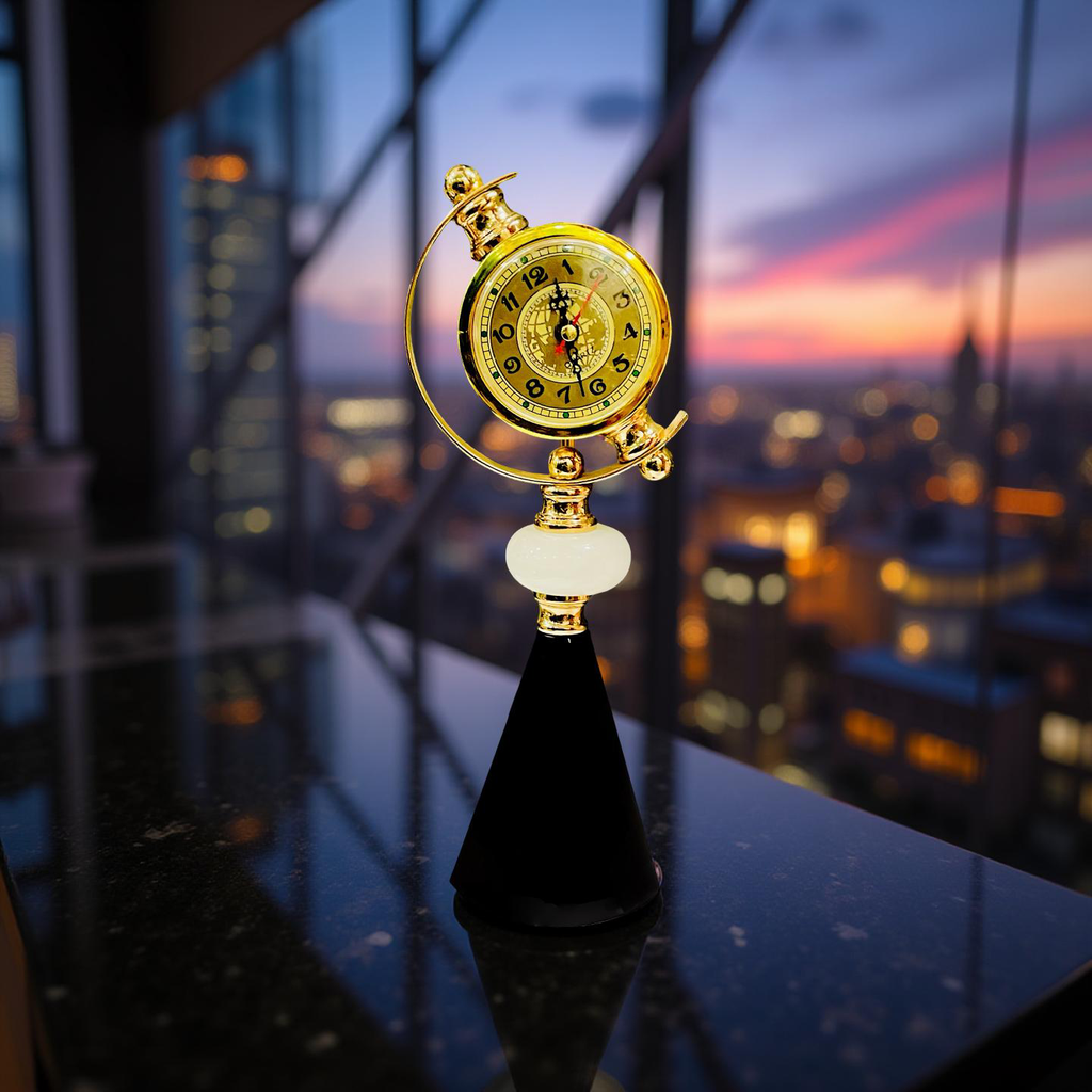 Golden Globe Desk Clock