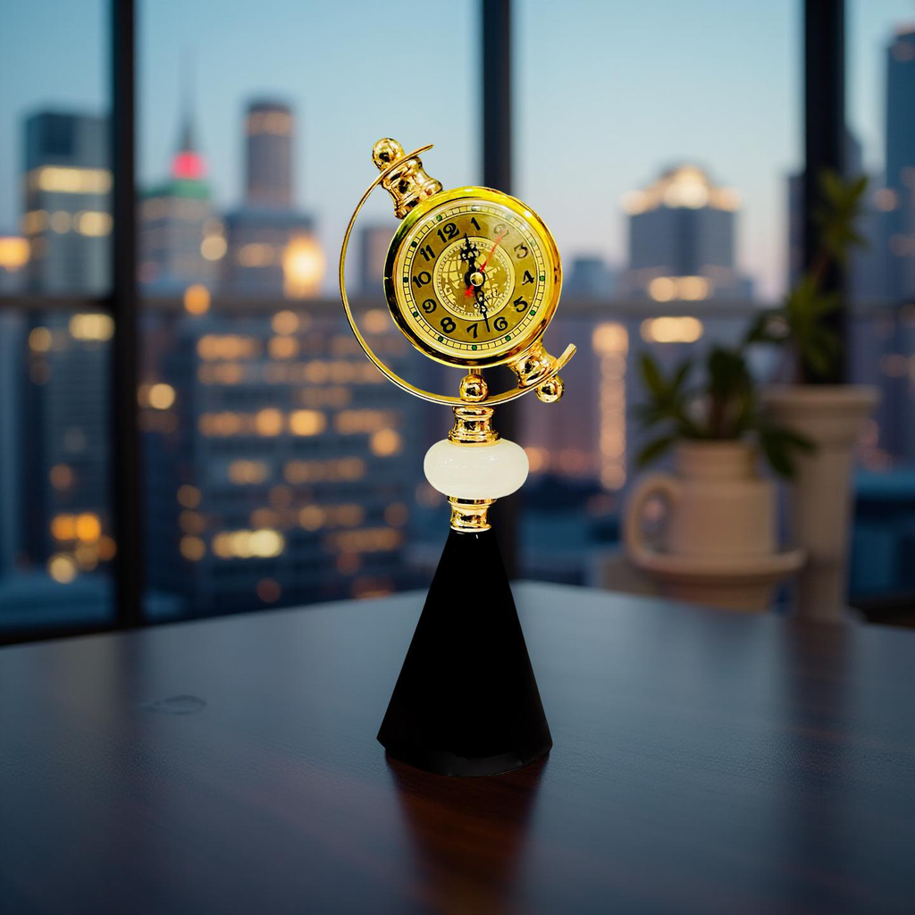 Golden Globe Desk Clock