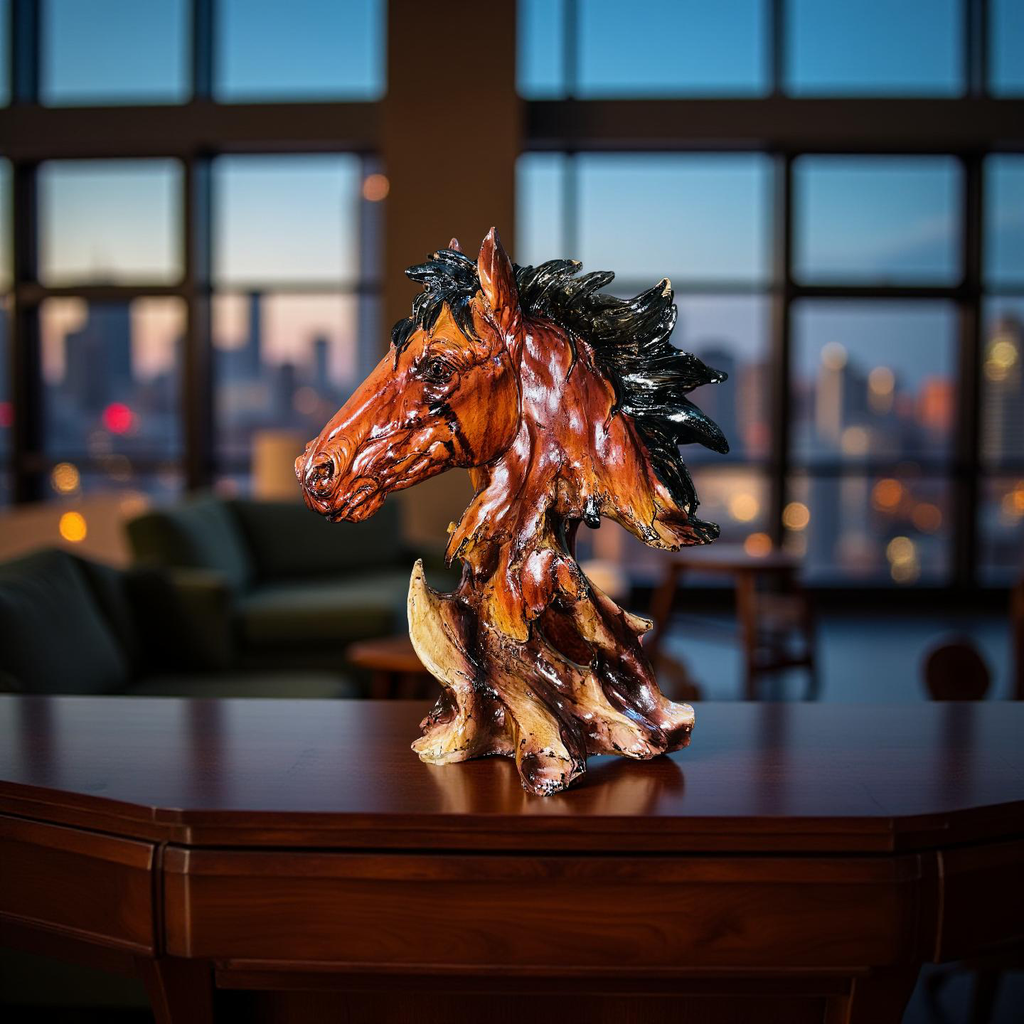 Majestic Horse Head Sculpture 🐎✨