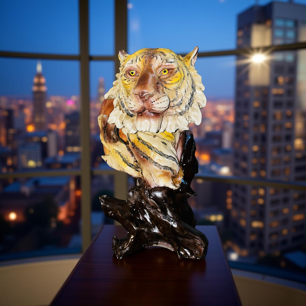 🐯 Majestic Tiger Bust Sculpture