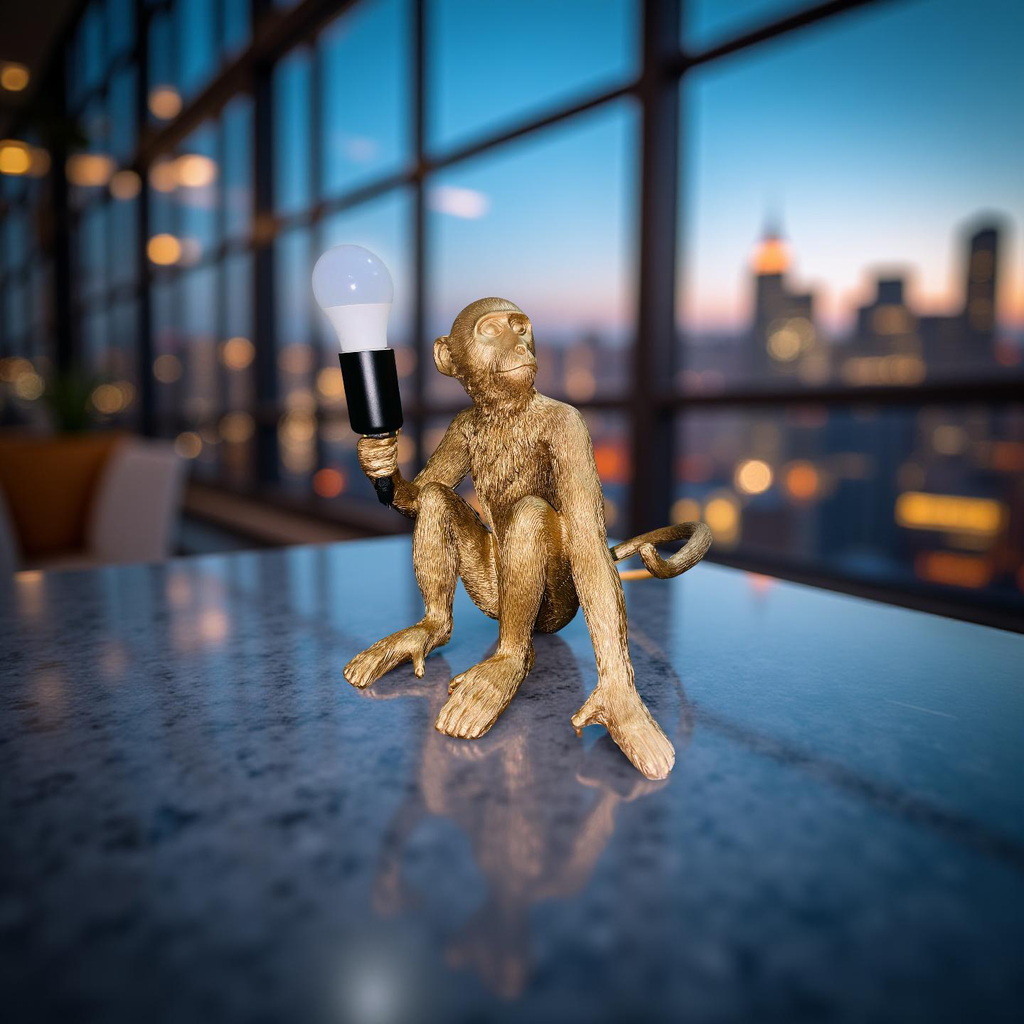 Golden Monkey Lamp