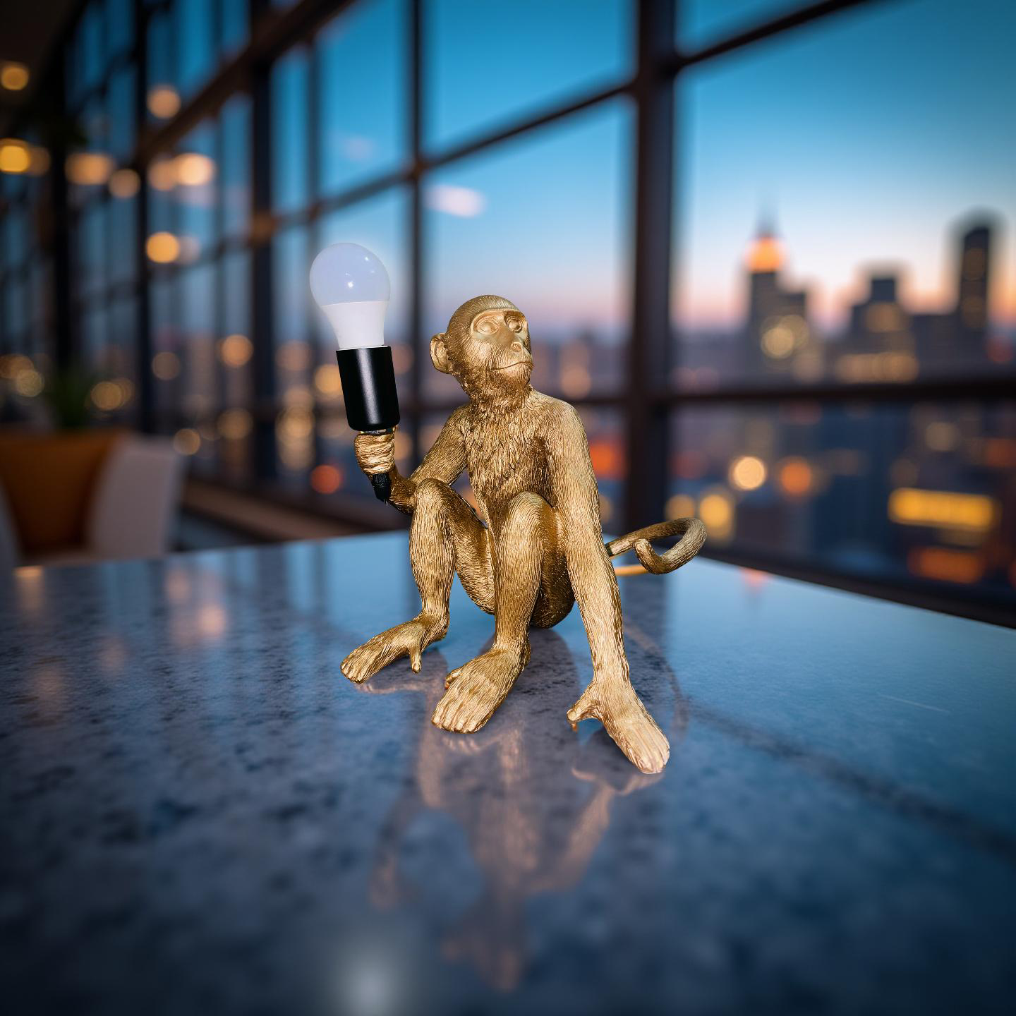 Golden Monkey Lamp