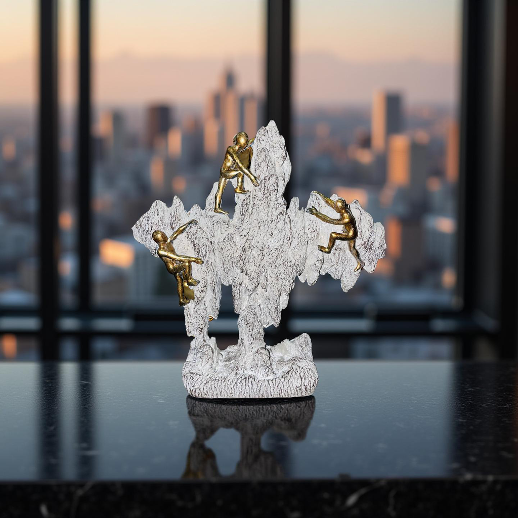 Golden Climbers on Rock