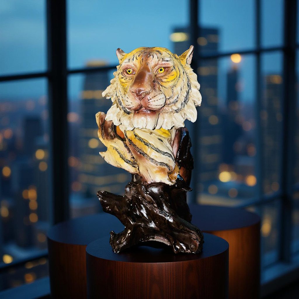 🐯 Majestic Tiger Bust Sculpture