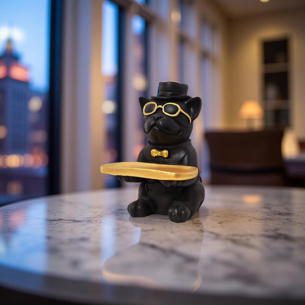 Gentleman Pug Butler – Luxe Tray Holder