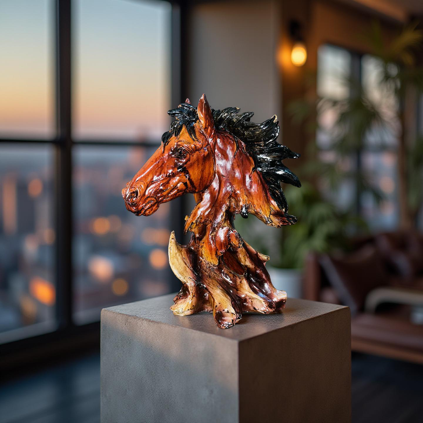 Majestic Horse Head Sculpture 🐎✨