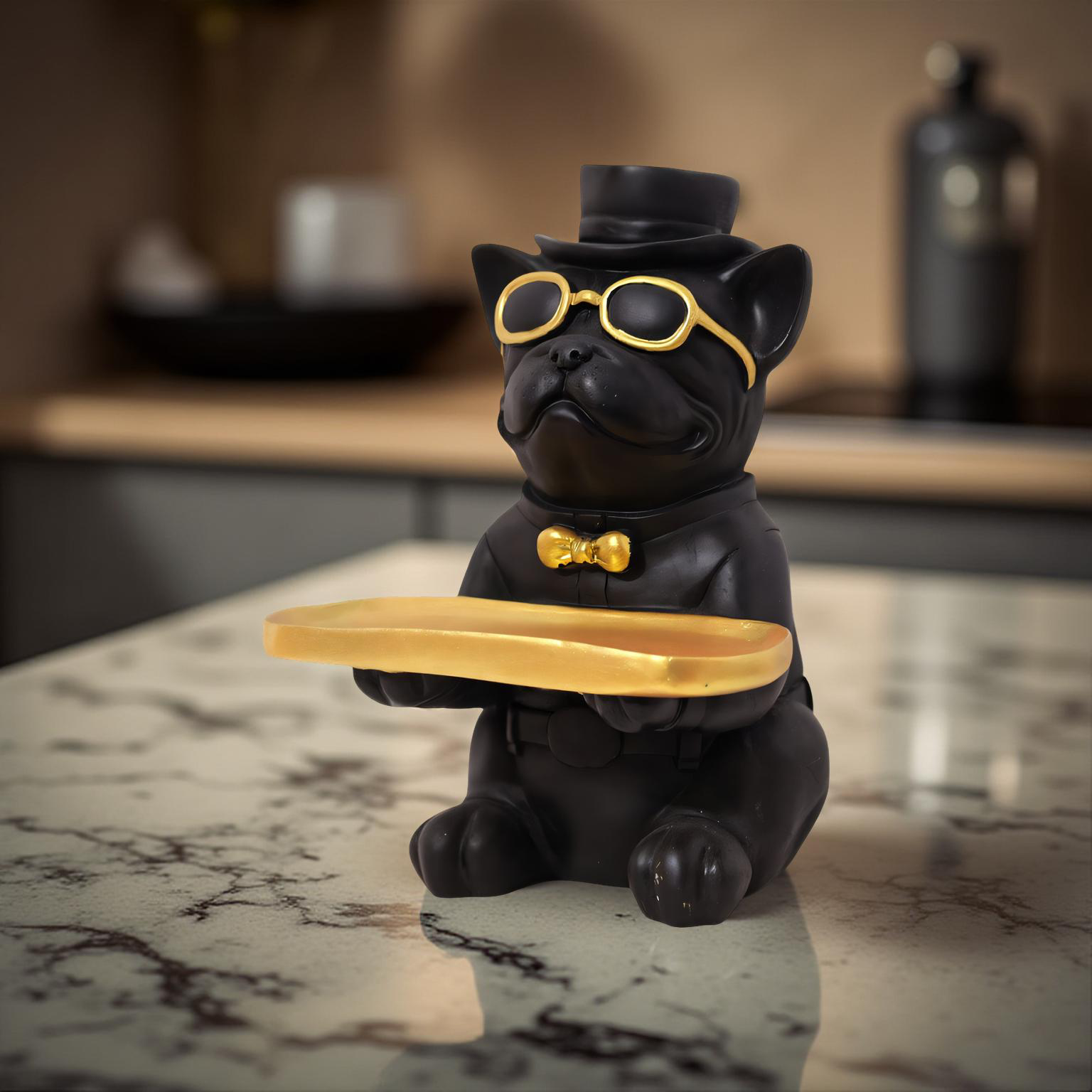 Gentleman Pug Butler – Luxe Tray Holder