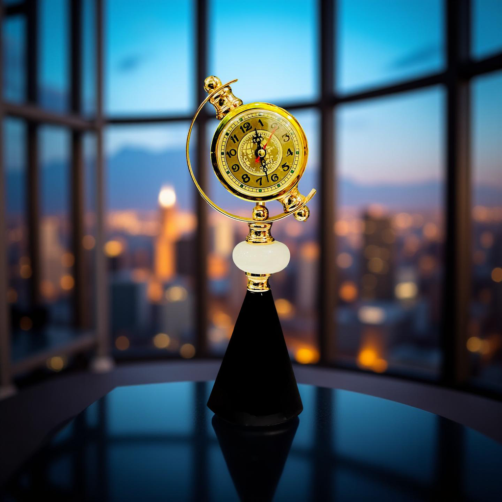 Golden Globe Desk Clock