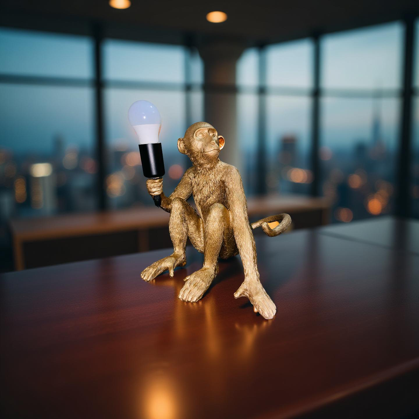 Golden Monkey Lamp