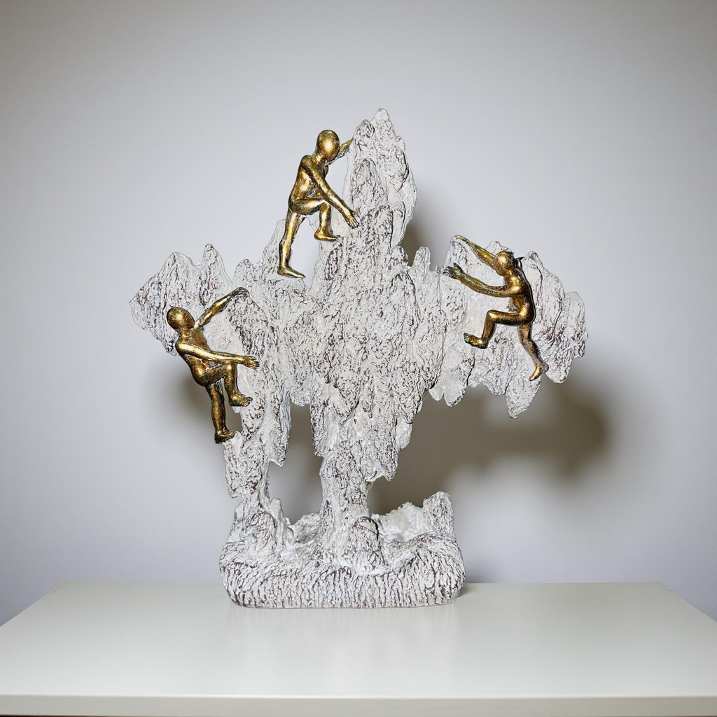 Golden Climbers on Rock