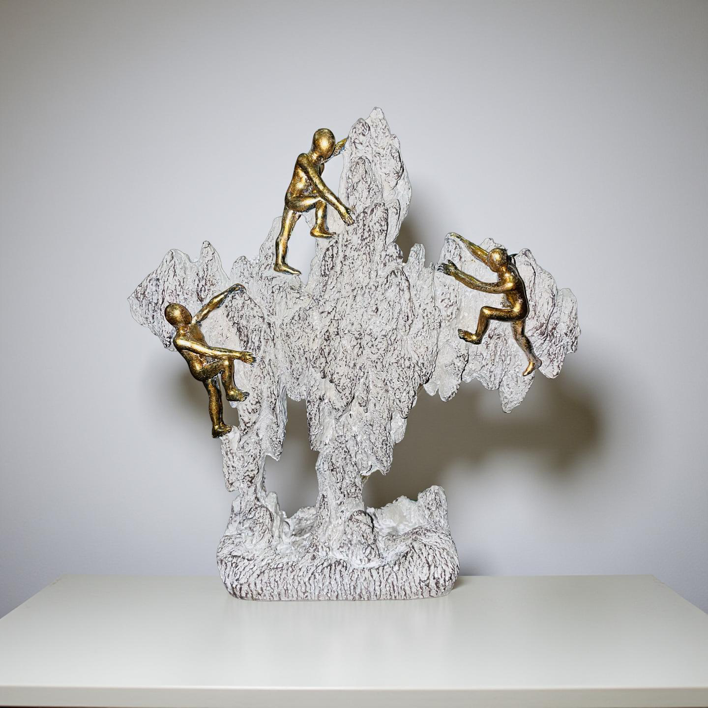 Golden Climbers on Rock