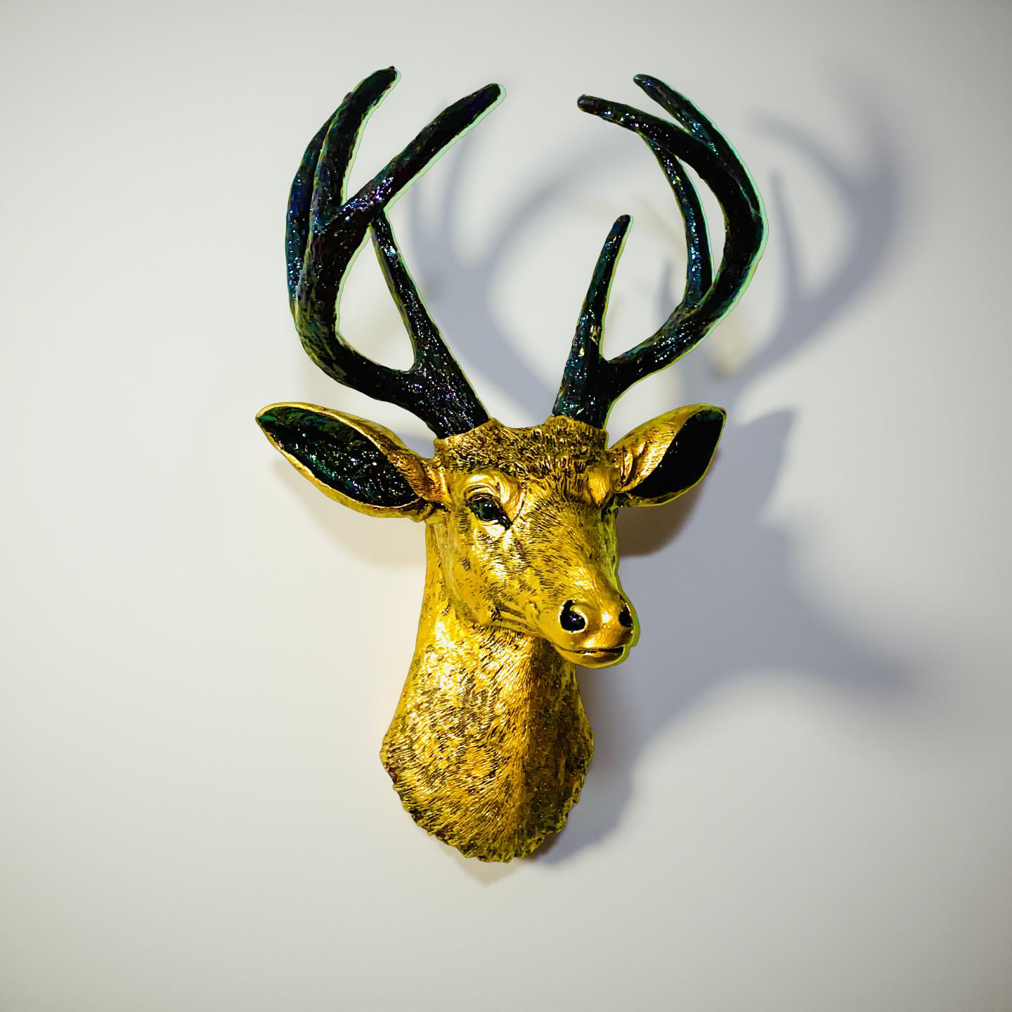 Golden Majesty Deer Wall Mount