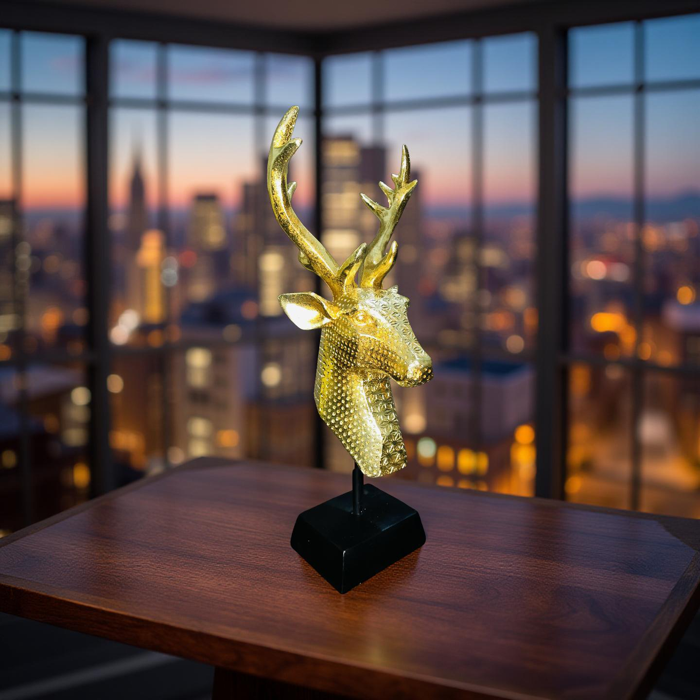 Golden Stag Resin Bust