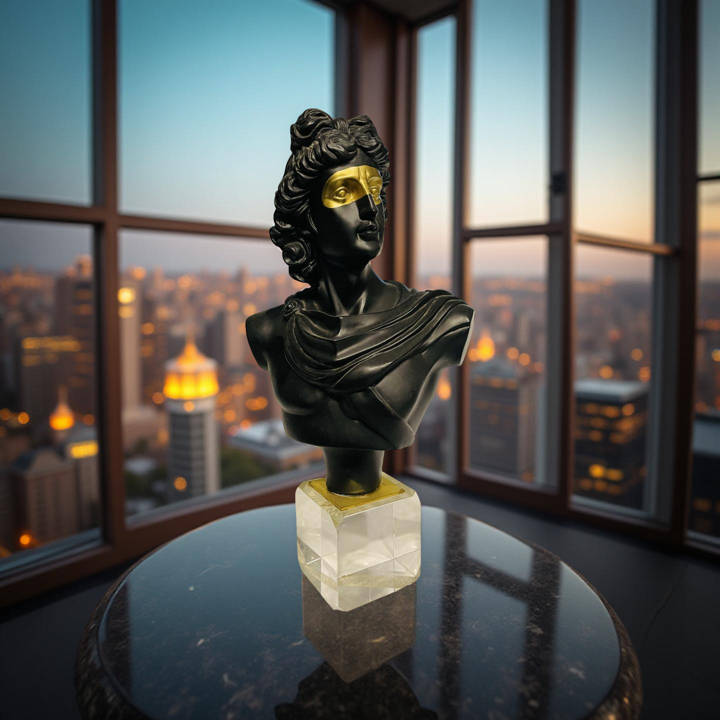 ⚜️ Golden Masked Apollo Bust