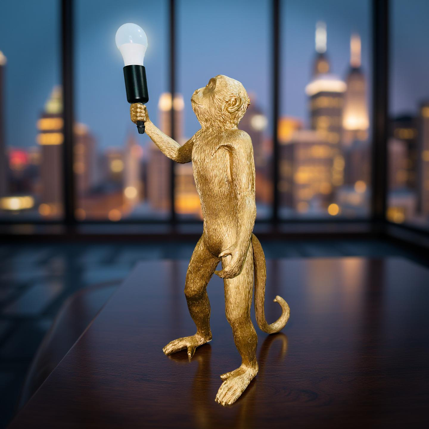 Golden Monkey Lamp – Standing Edition