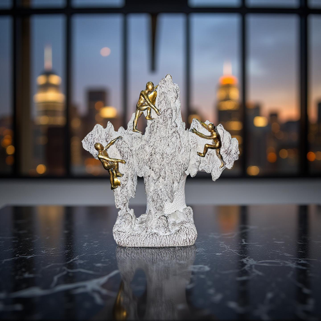 Golden Climbers on Rock