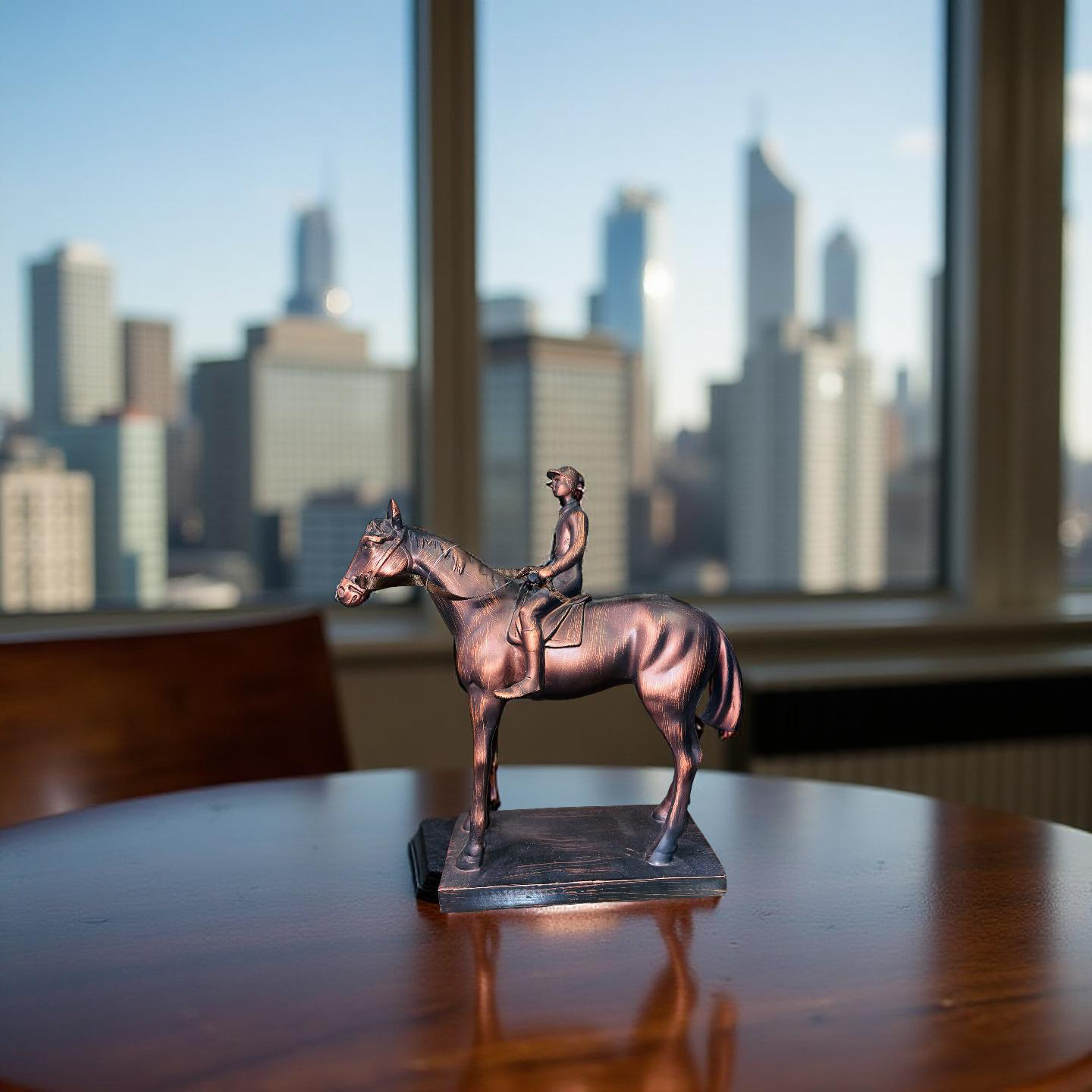 The Rider’s Pride – Resin Horse & Rider Sculpture