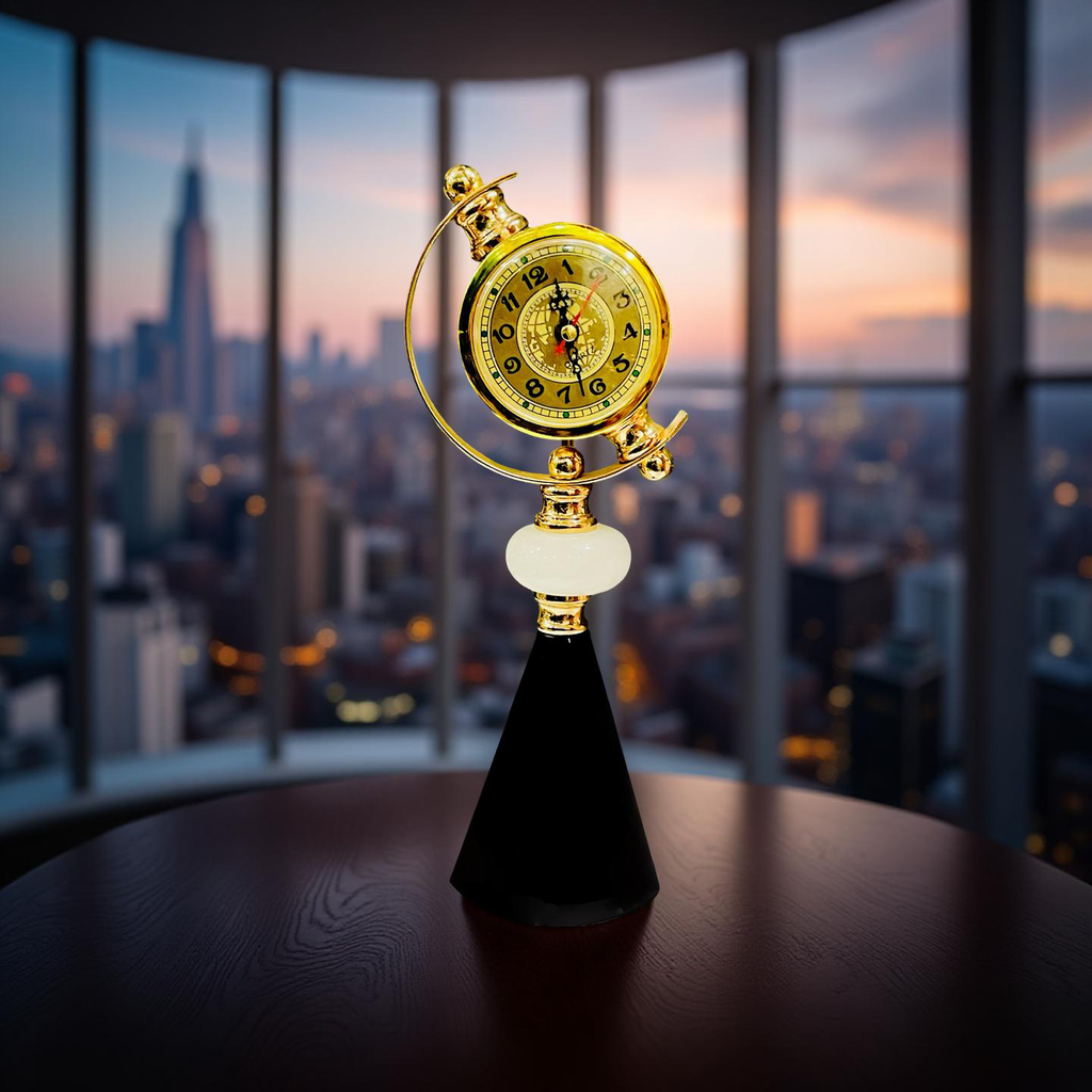 Golden Globe Desk Clock