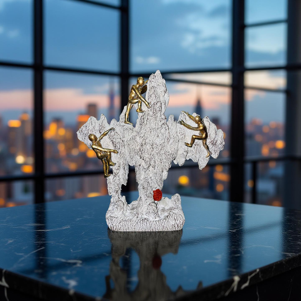 Golden Climbers on Rock