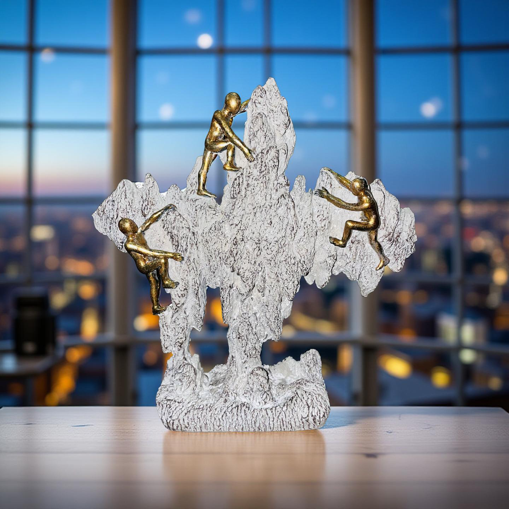 Golden Climbers on Rock