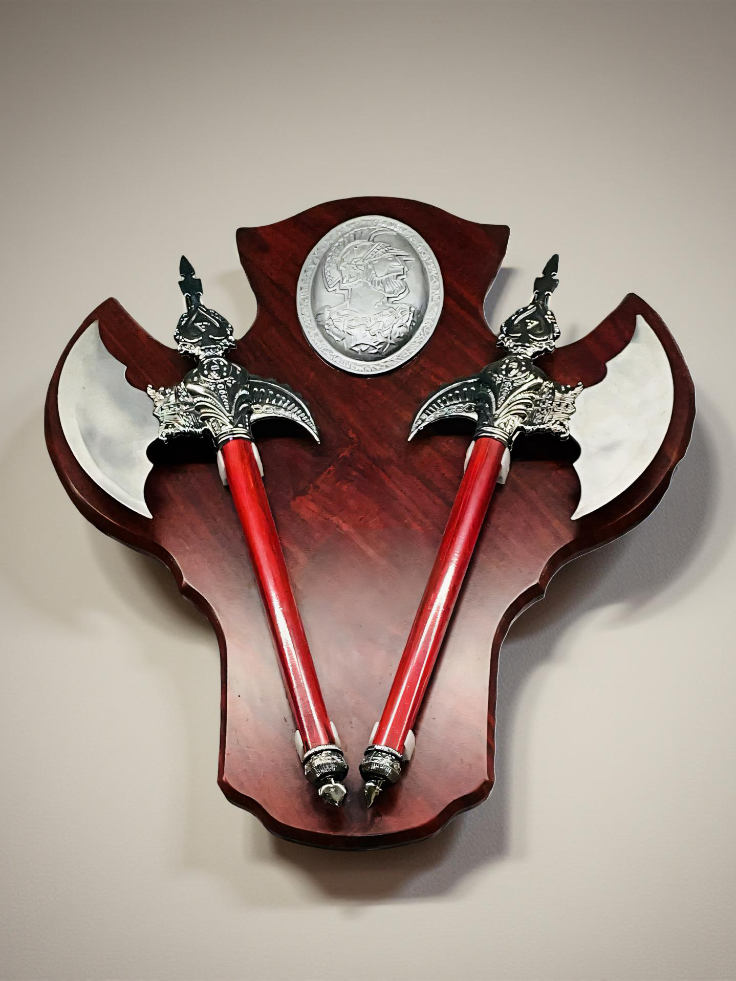 Twin Battle Axe Wall Décor