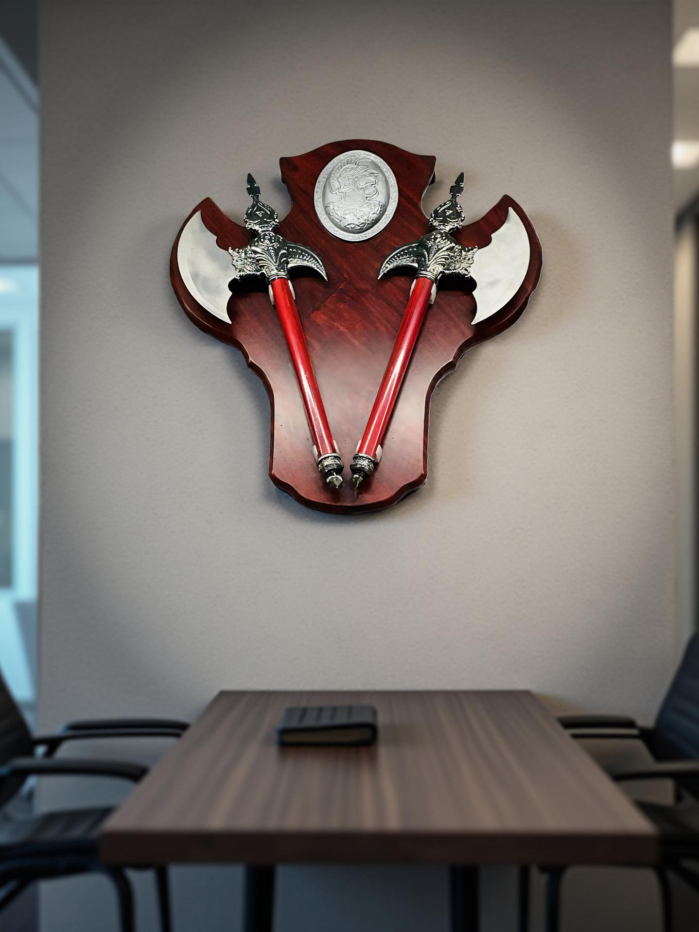 Twin Battle Axe Wall Décor