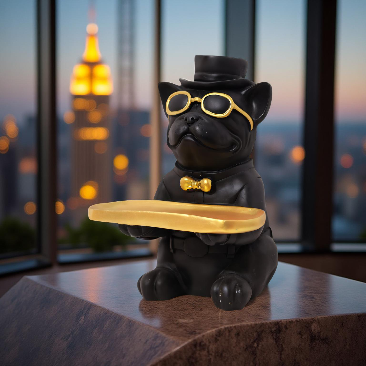 Gentleman Pug Butler – Luxe Tray Holder