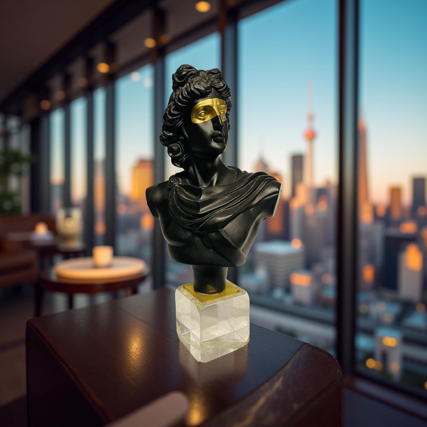 ⚜️ Golden Masked Apollo Bust