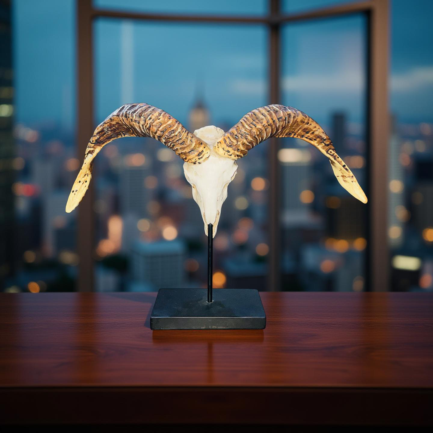Ridgehorn Relic – Ram Skull Sculpture