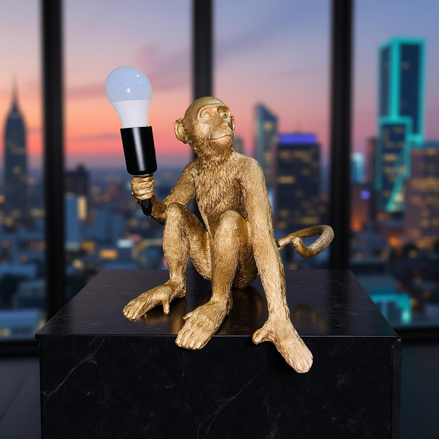 Golden Monkey Lamp