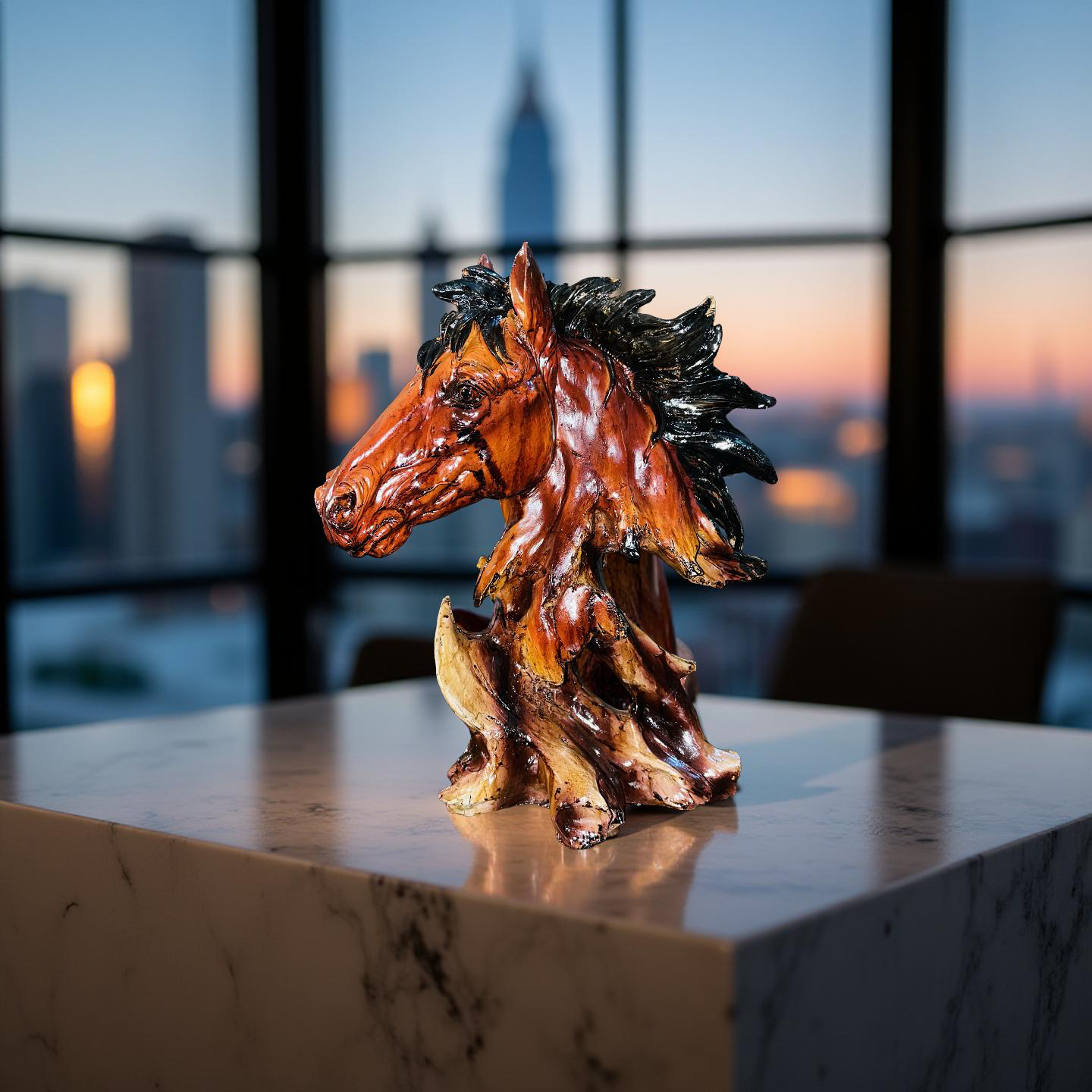 Majestic Horse Head Sculpture 🐎✨