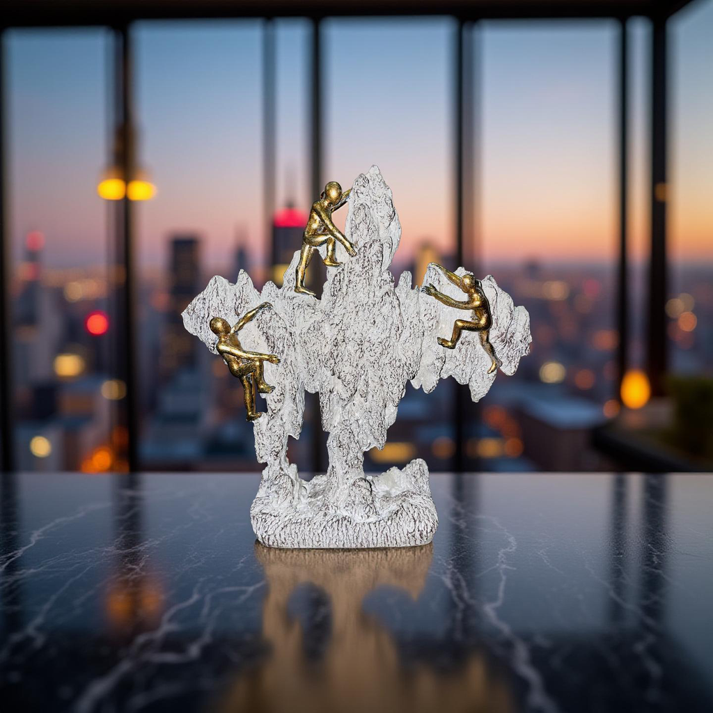 Golden Climbers on Rock