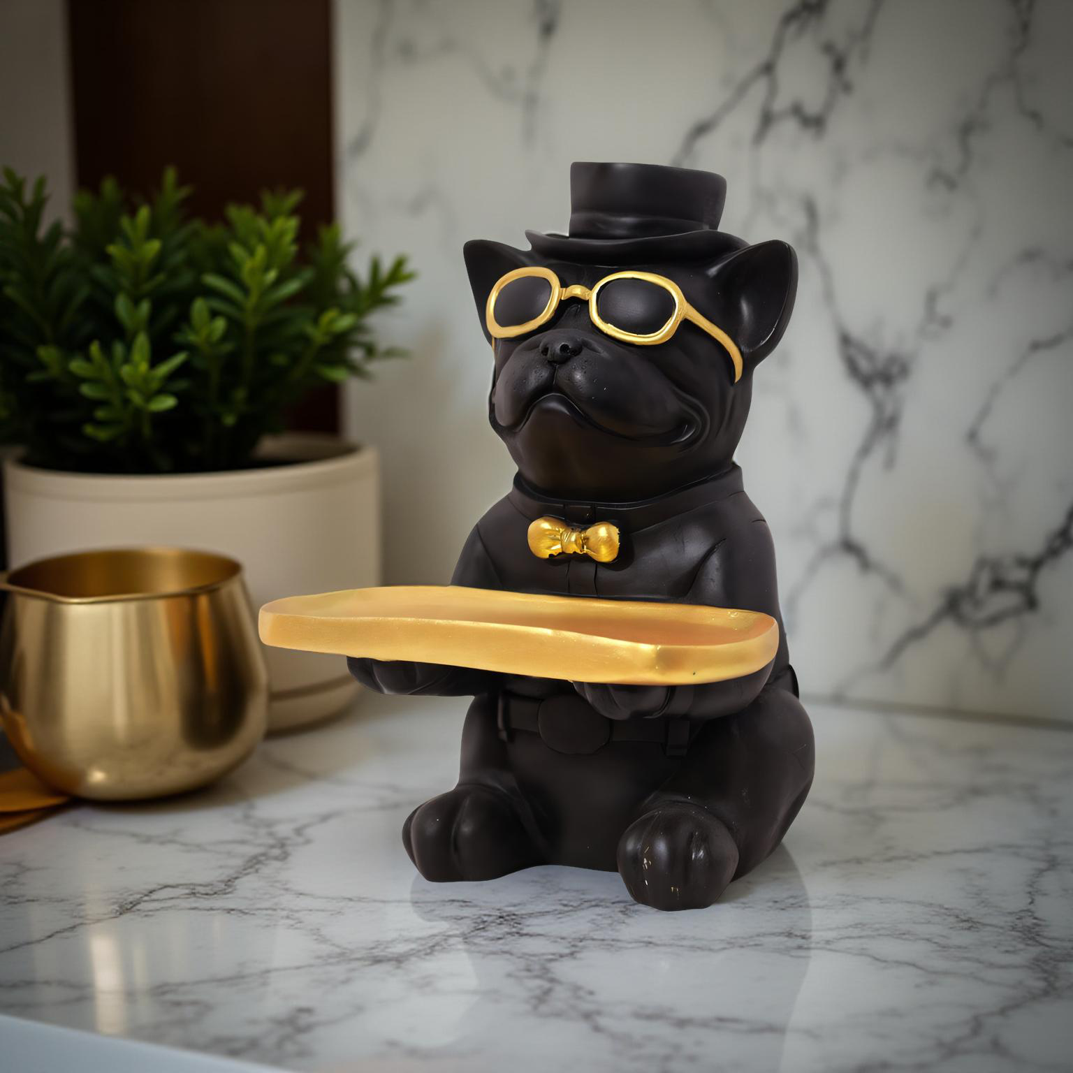 Gentleman Pug Butler – Luxe Tray Holder