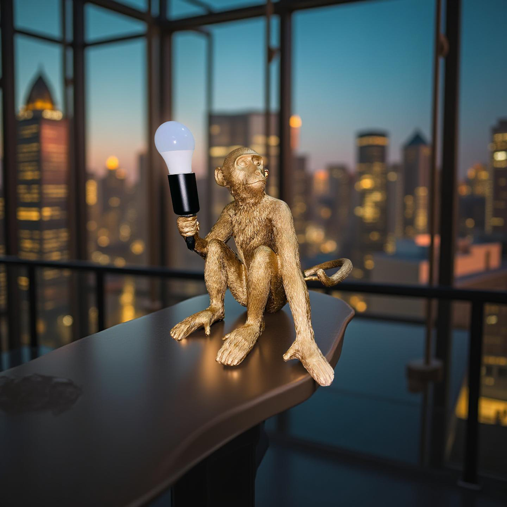 Golden Monkey Lamp