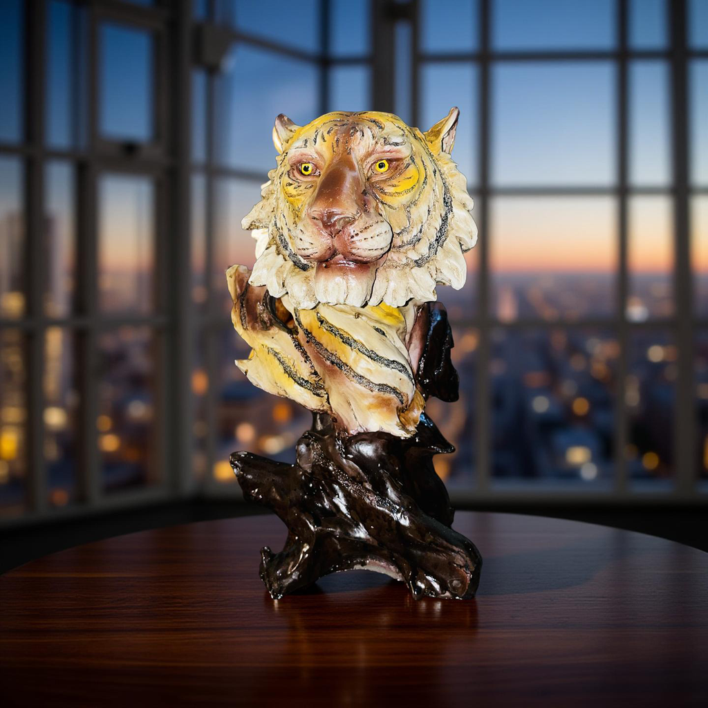 🐯 Majestic Tiger Bust Sculpture