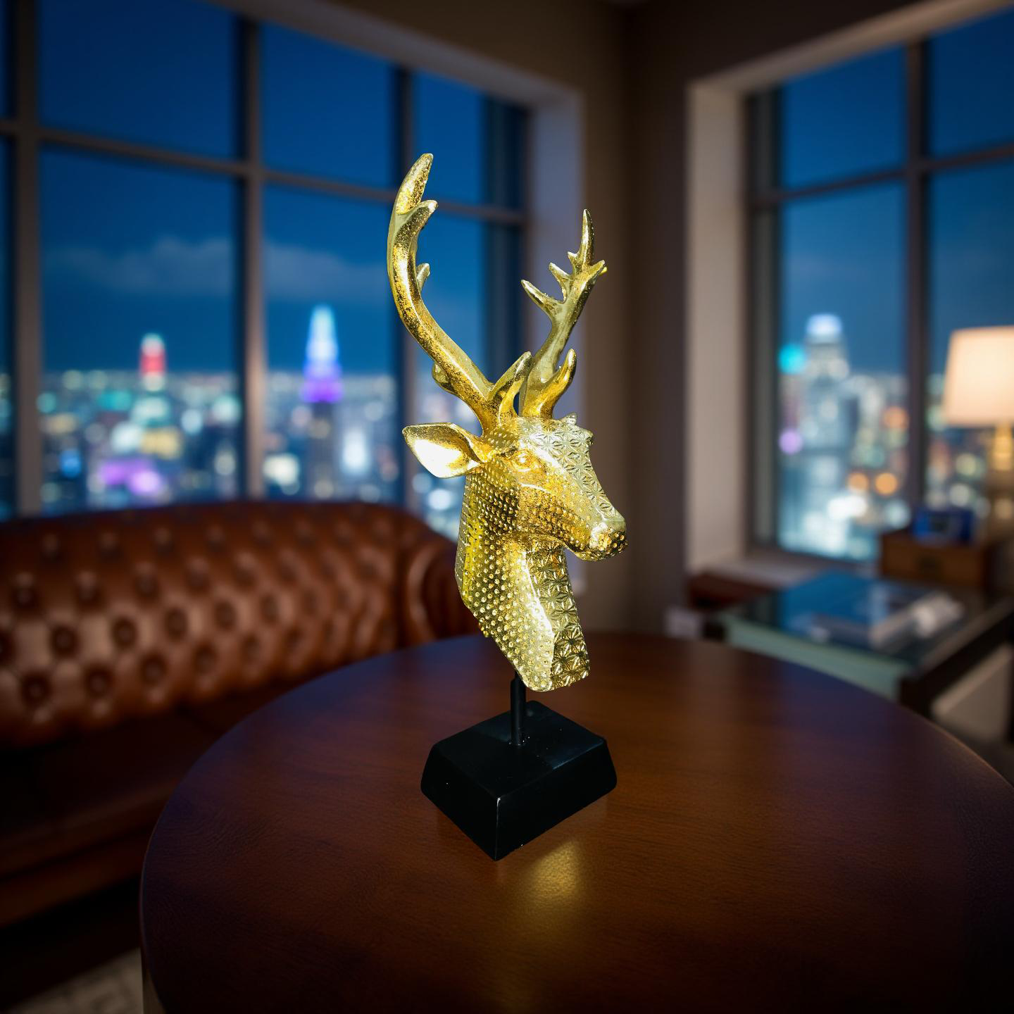 Golden Stag Resin Bust