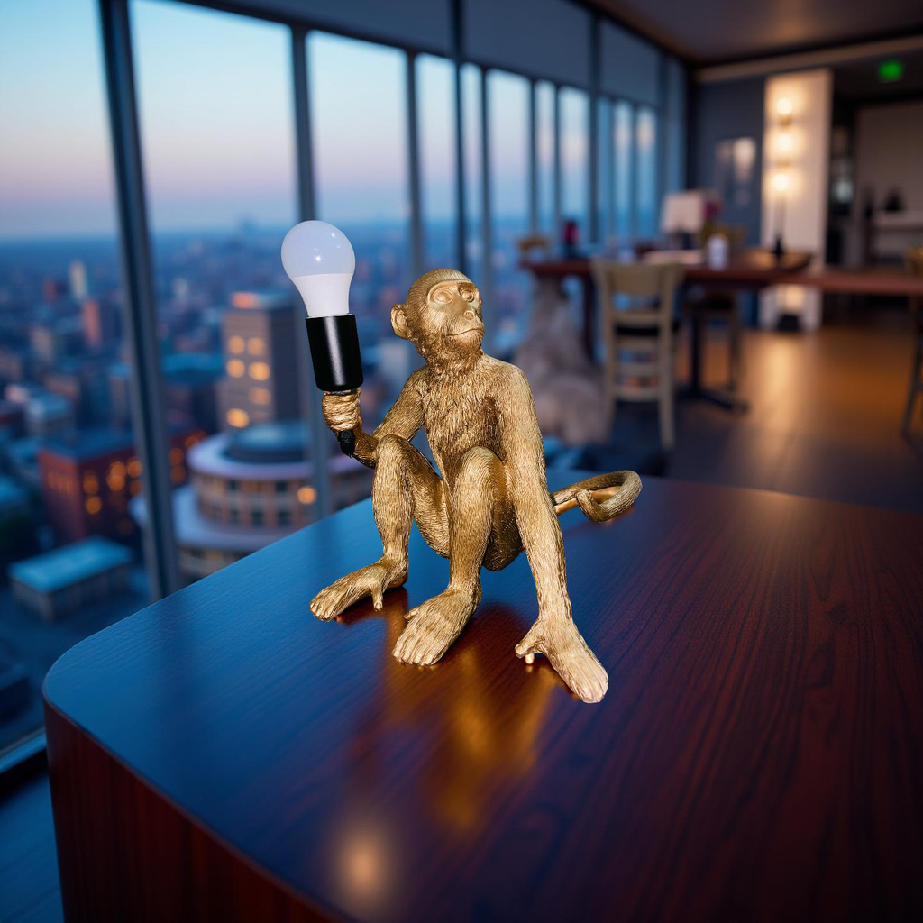 Golden Monkey Lamp