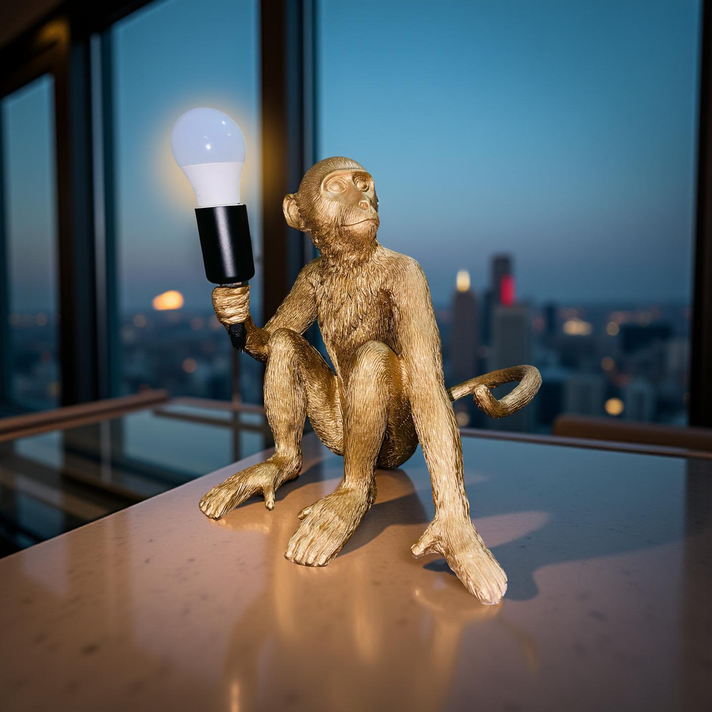 Golden Monkey Lamp