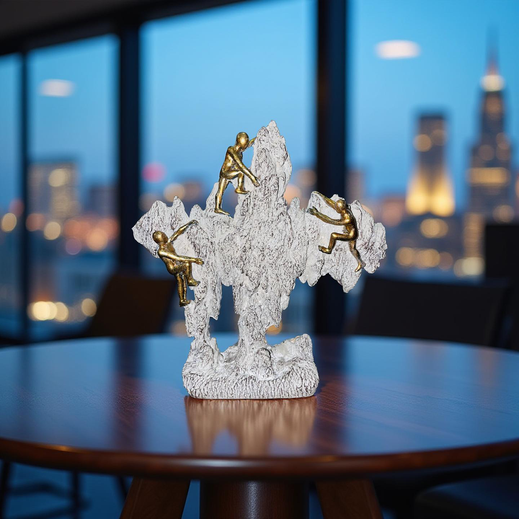 Golden Climbers on Rock