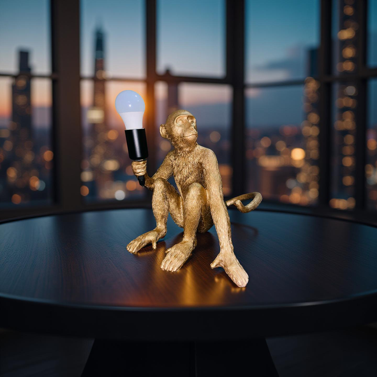 Golden Monkey Lamp