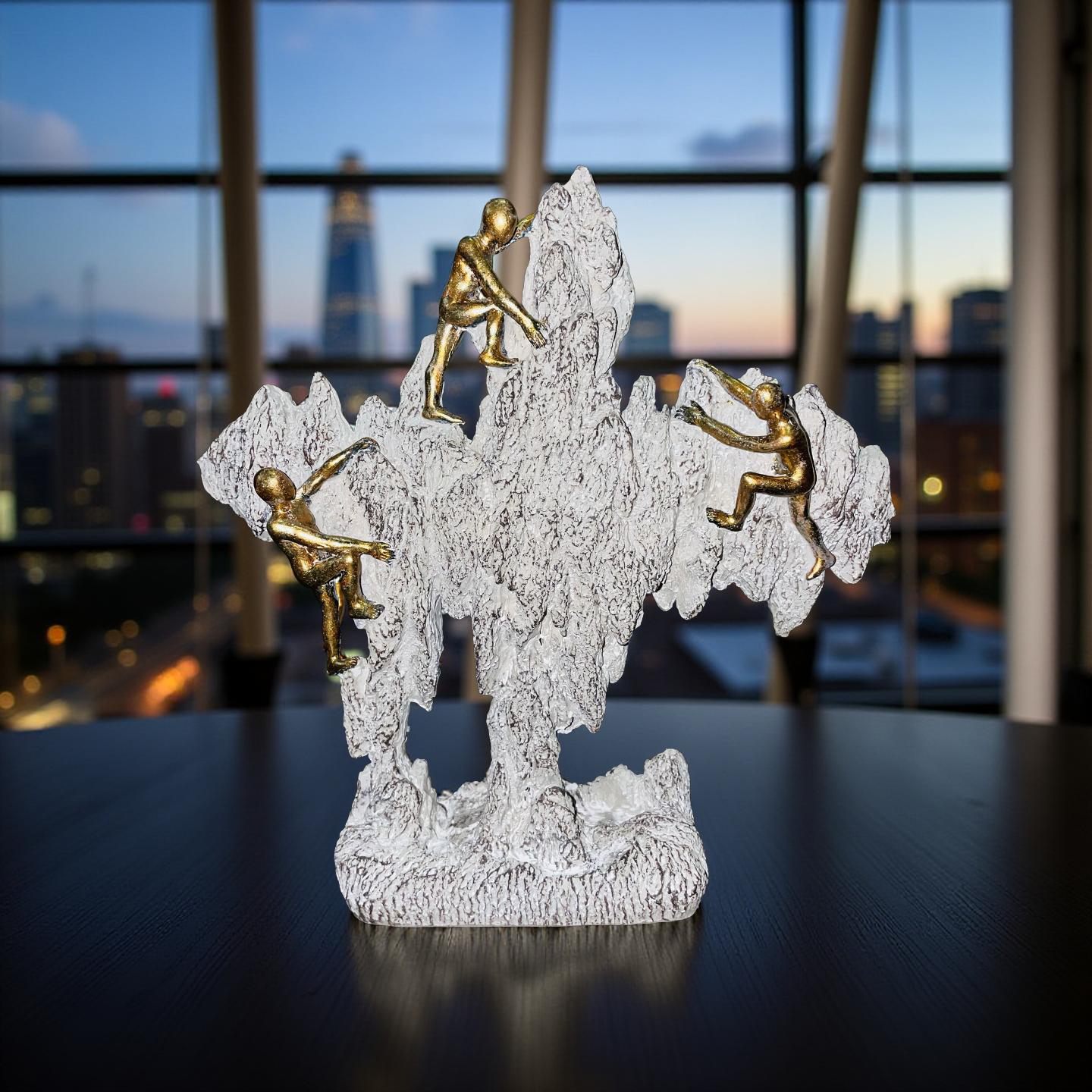 Golden Climbers on Rock