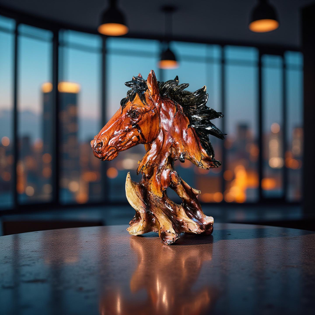 Majestic Horse Head Sculpture 🐎✨