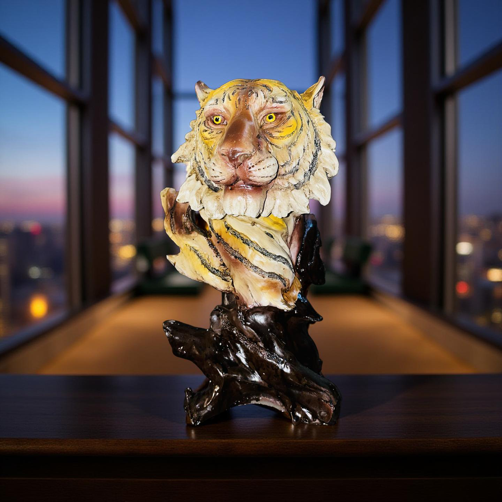🐯 Majestic Tiger Bust Sculpture