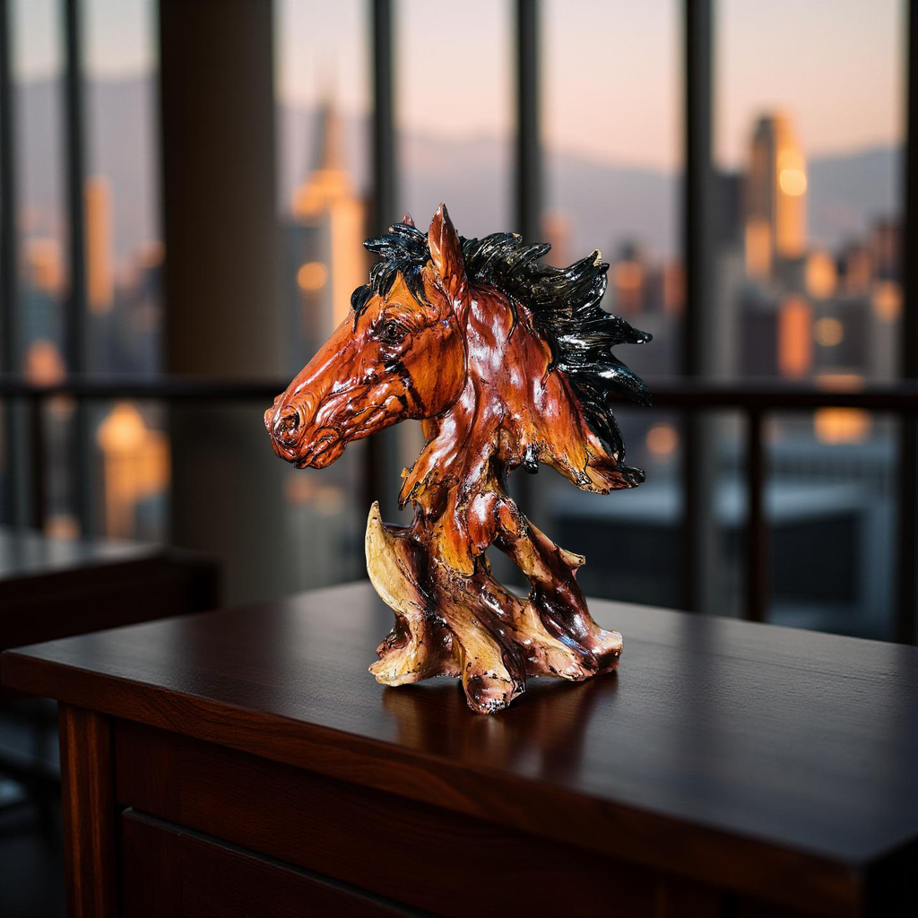 Majestic Horse Head Sculpture 🐎✨